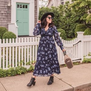 Kate Spade Floral Midi Dress